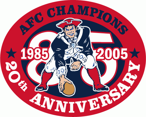 New England Patriots 2005 Anniversary Logo iron on paper